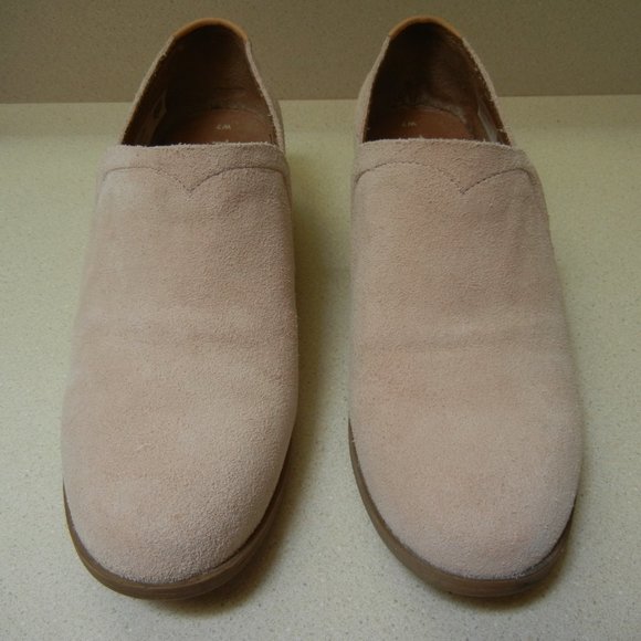 Toms Women's Cream Suede Loafers - Picture 11 of 12